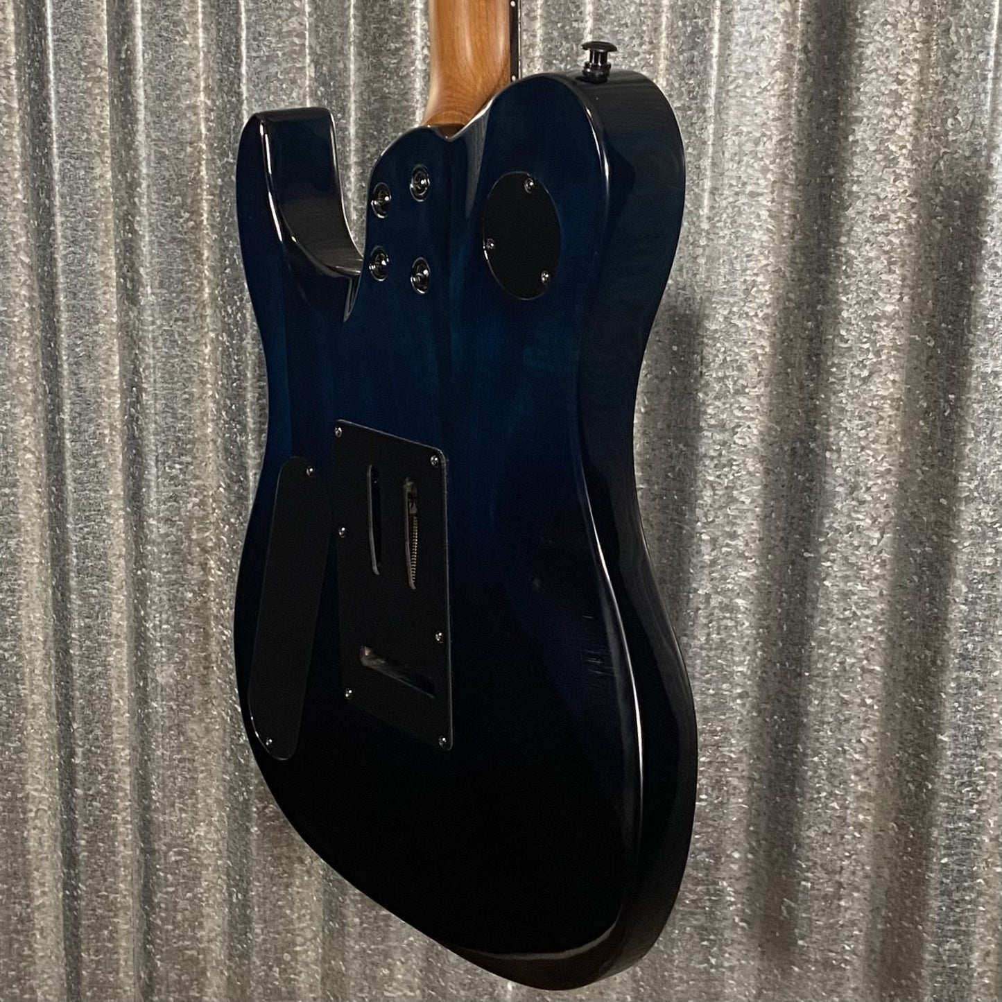 Westcreek Guitars Helyx T Style Dual Humbucker Ocean Vortex Blue Guitar #0034 Used