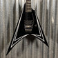 ESP LTD Alexi Laiho Sawtooth SE 20th Black White Pinstripe Guitar & Case USED #2045