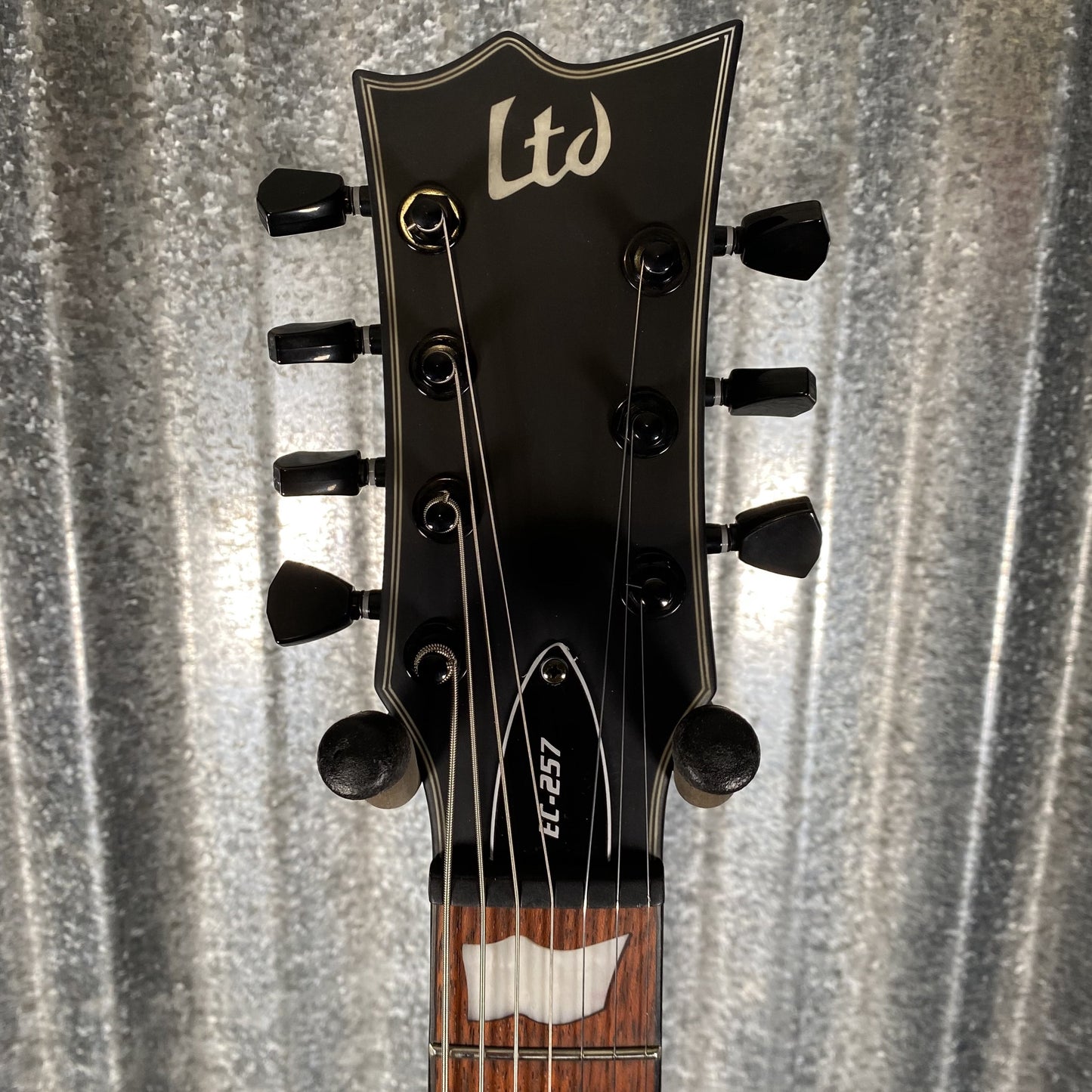 ESP LTD EC-257 7 String Black Satin Guitar EC257BLKS #0520 Used
