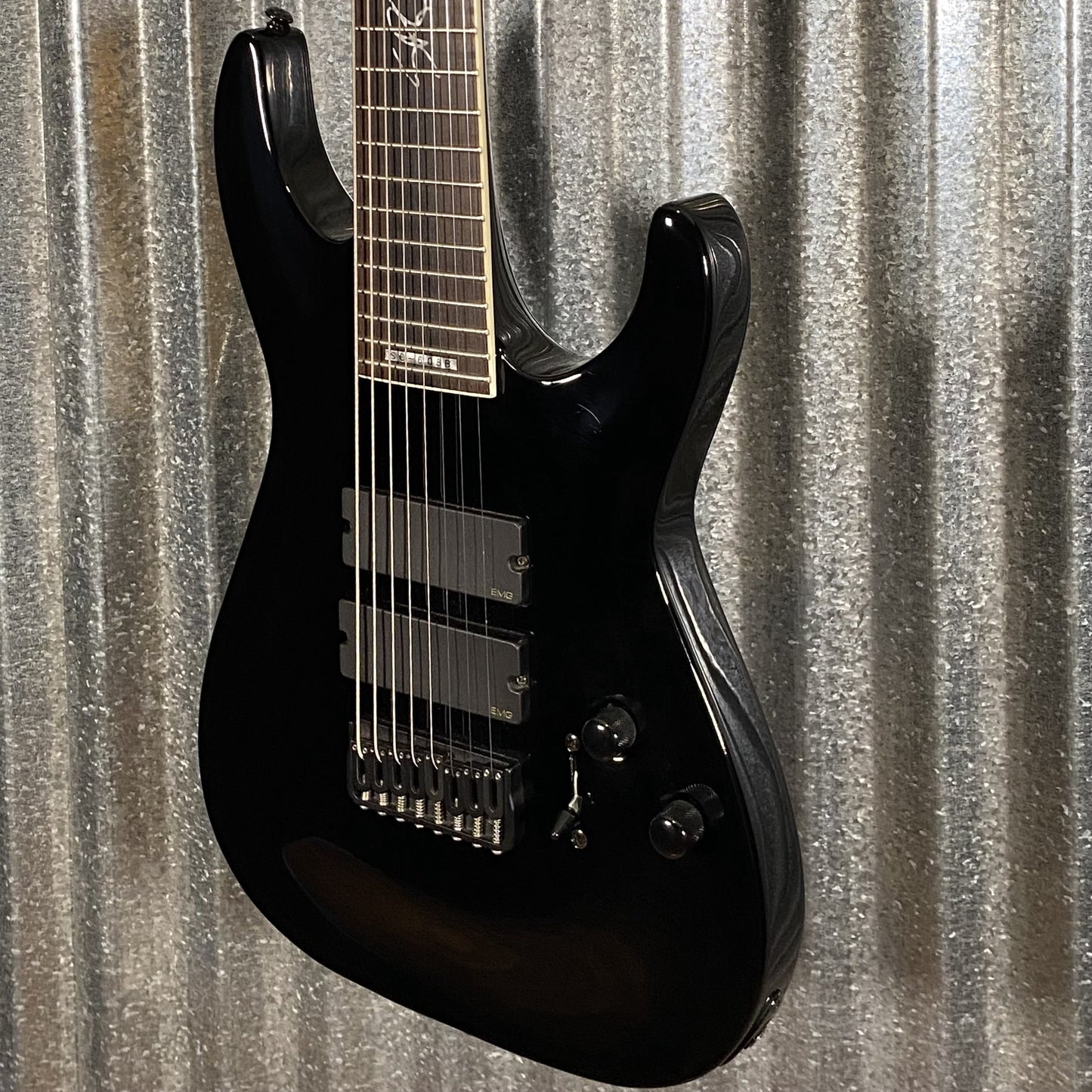 ESP LTD SC-608 Stephen Carpenter Black EMG 8 String Baritone Guitar #0826 Used