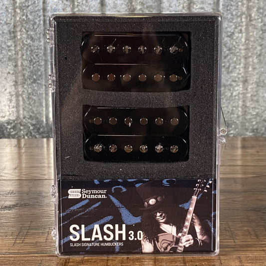 Seymour Duncan Slash 3.0 Humbucker Bridge/Neck Black 4 Conductor Guitar Pickup SET 11104-43-B-4c-bpSh