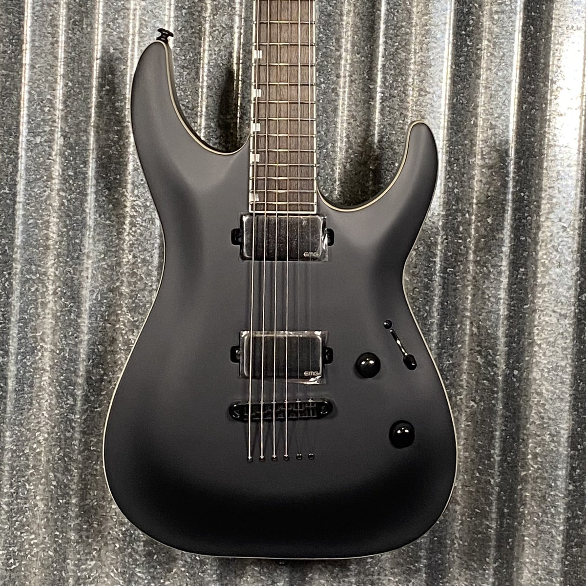 ESP LTD MH-1000B Baritone Black Satin Guitar MH1000BBLKS #1485 Used