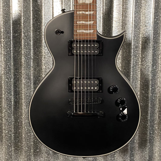 ESP LTD EC-257 7 String Black Satin Guitar & Case EC257BLKS #0360  Used