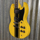 Westcreek Guitars Racer SG Offset Style Bumble-B Yellow #0024 Used