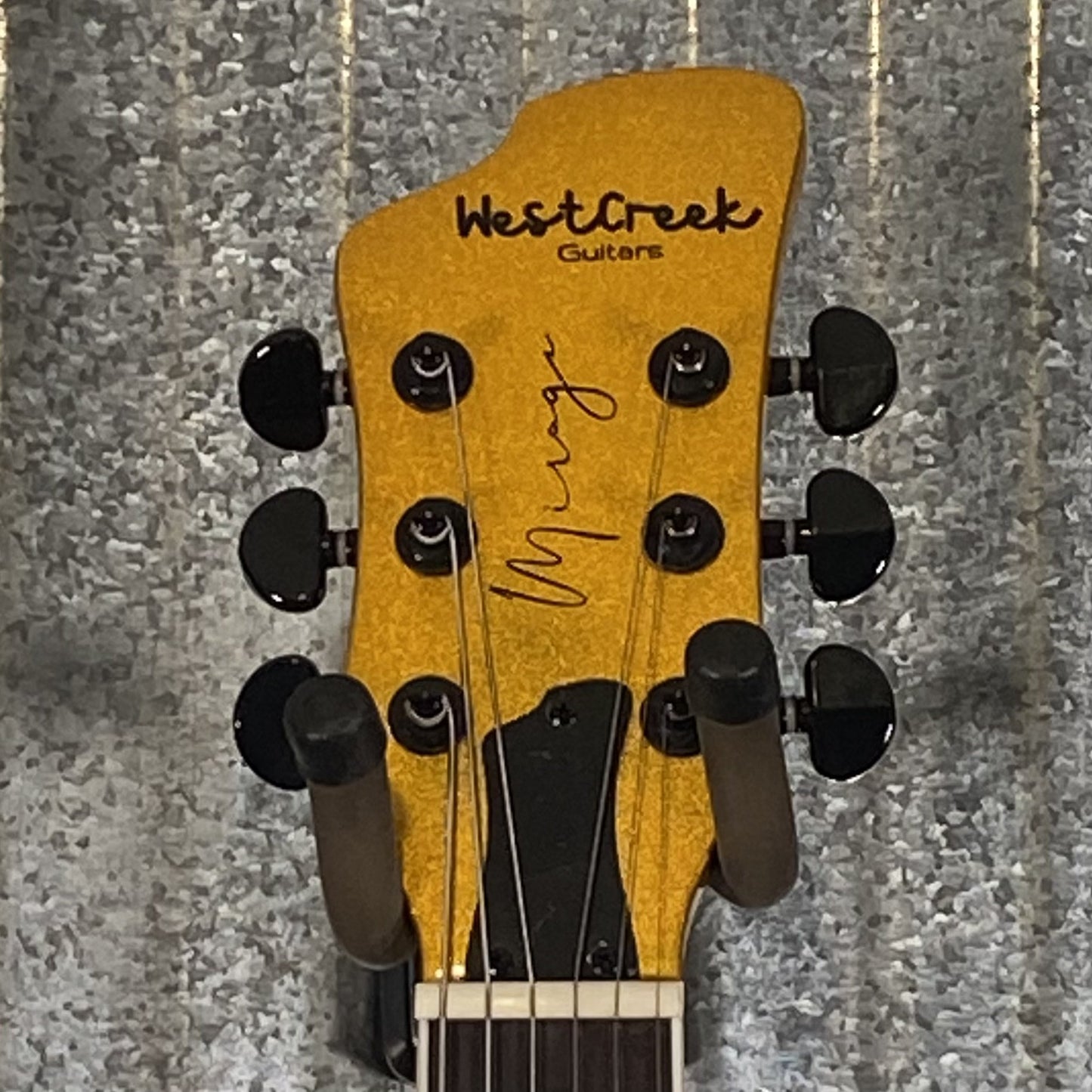 Westcreek Guitars Mirage T Bird Style Dual Humbucker Guitar Gold #0078 Used