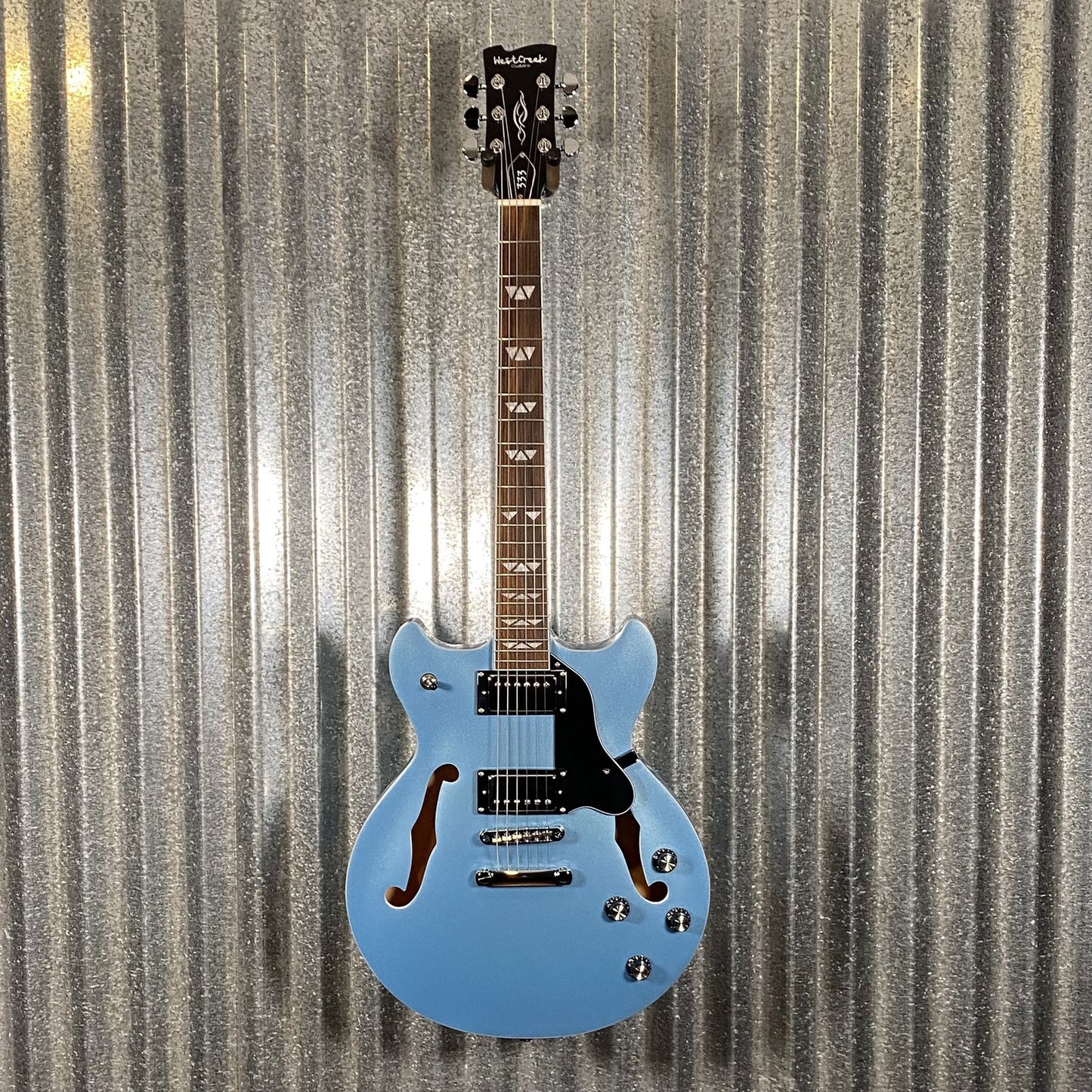 Westcreek Guitars 333 Semi Hollow Body Double Cutaway Blue #0058 Used