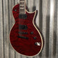 ESP LTD EC-1000 QM Quilt Top See Thru Black Cherry Fluence Guitar & Case #2957 Used