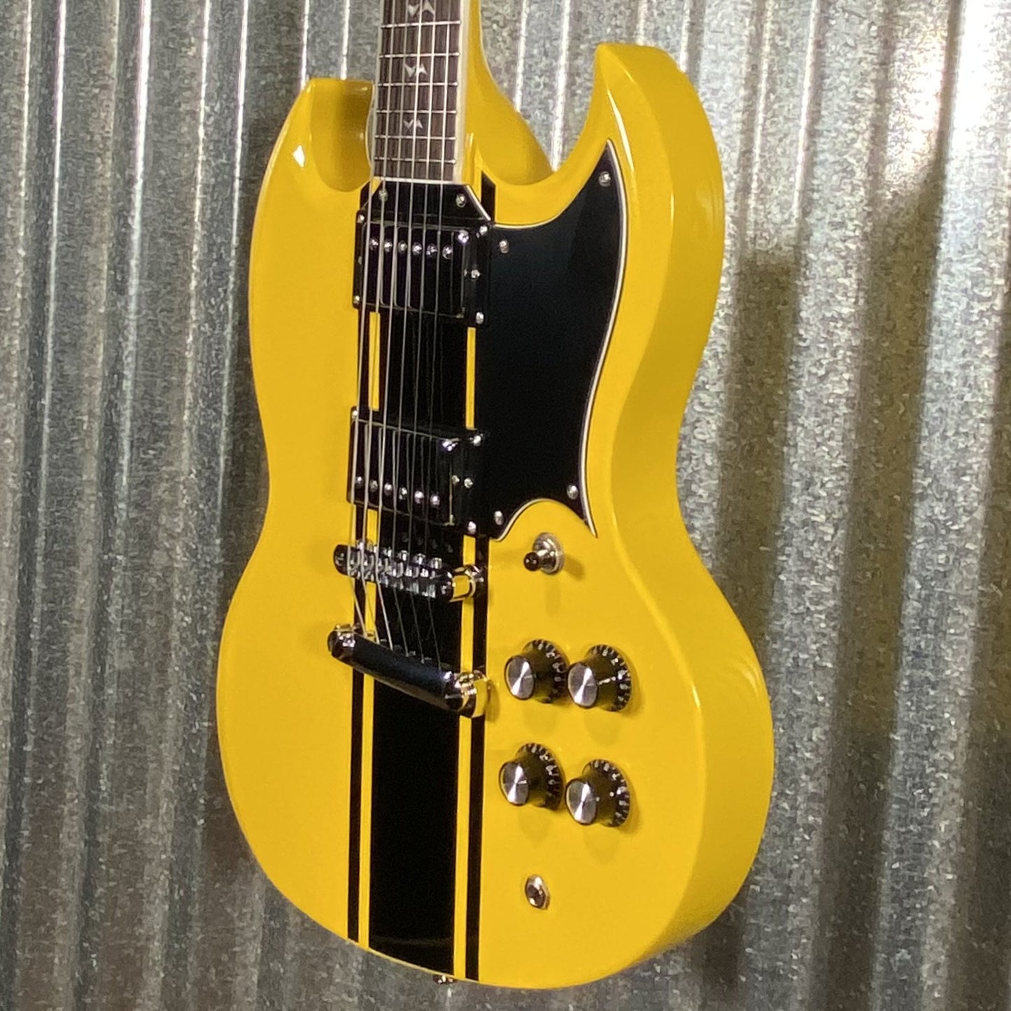 Westcreek Guitars Racer SG Offset Style Bumble-B Yellow #0027 Used