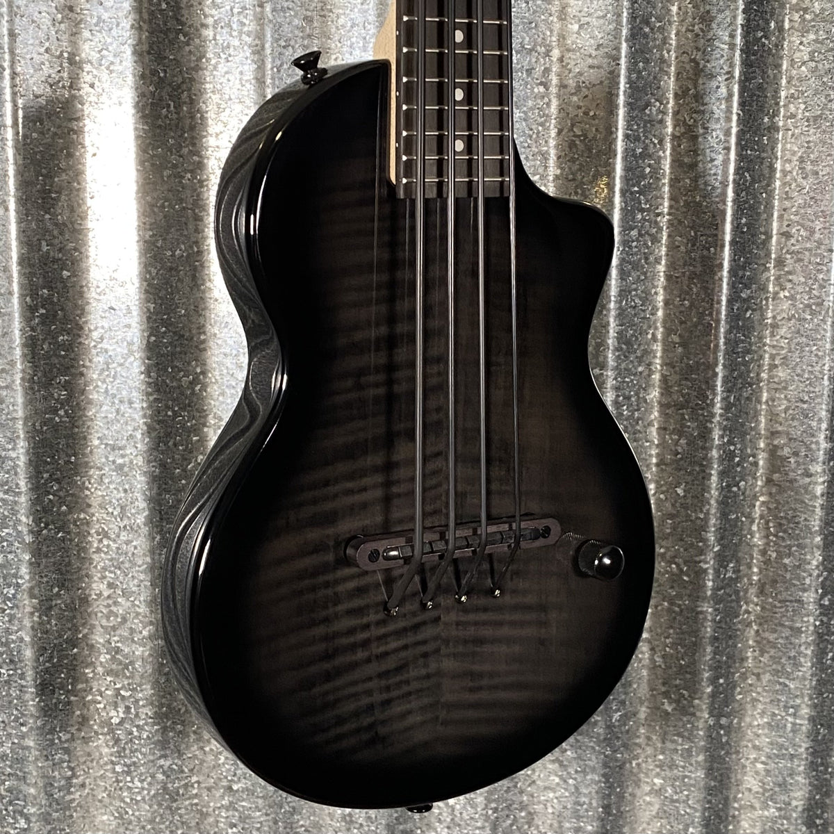 Ortega NEO-BS-TGB Ukulele Bass Transparent Grey Burst & Bag #1088