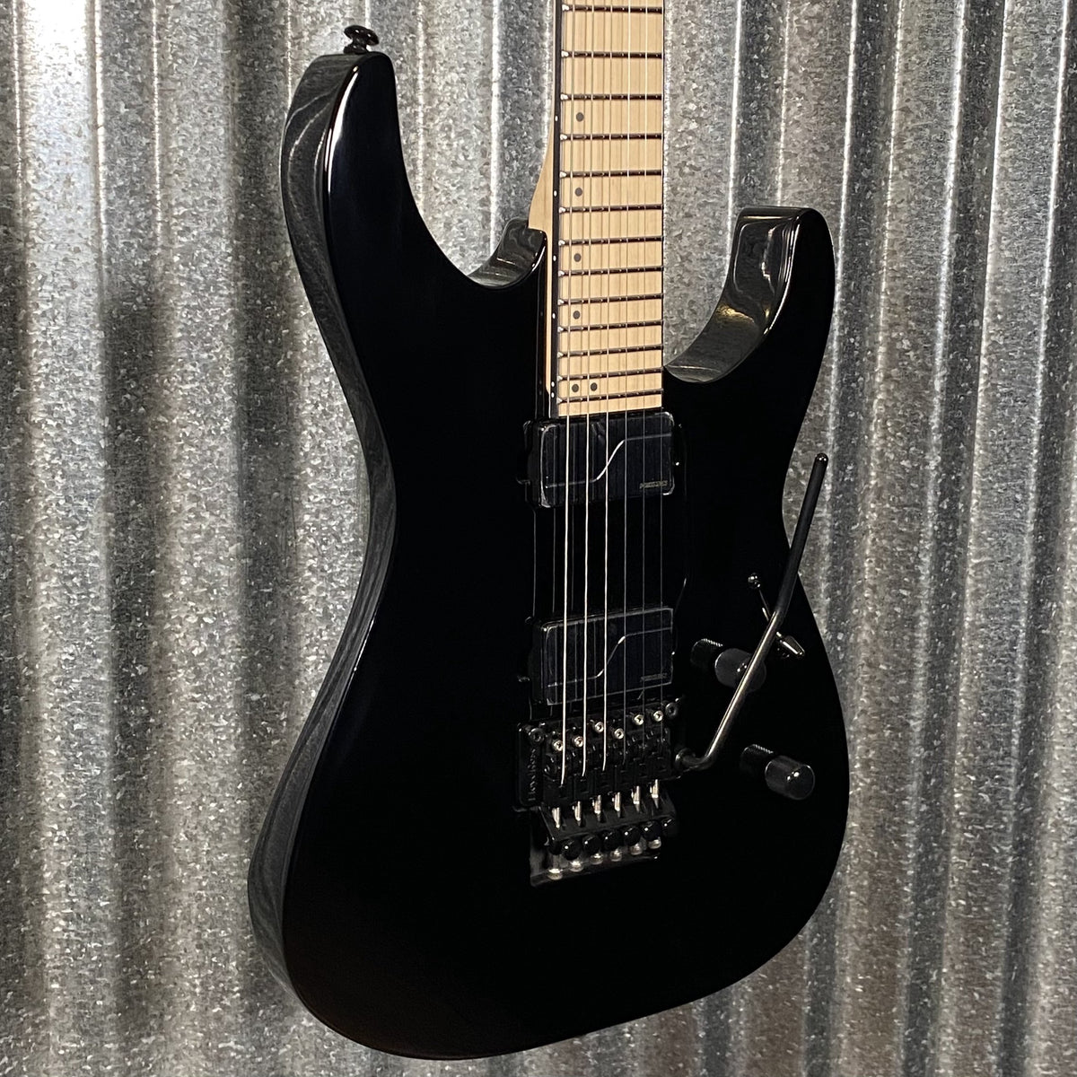 ESP LTD M-1000 Maple Floyd Rose Fluence Black Guitar LM1000MBLK #1256 Used