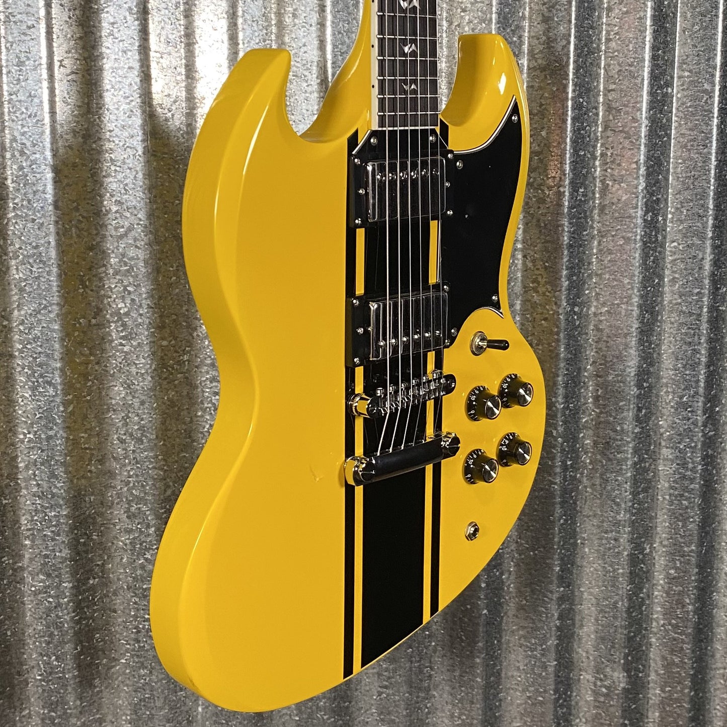 Westcreek Guitars Racer SG Offset Style Bumble-B Yellow #0044 Used