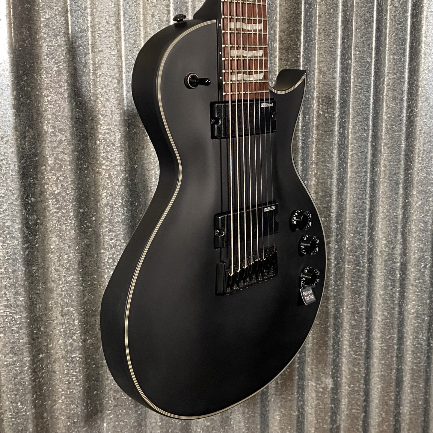 ESP LTD EC-258 8 String Black Satin Guitar EC258BLKS #1595  Used