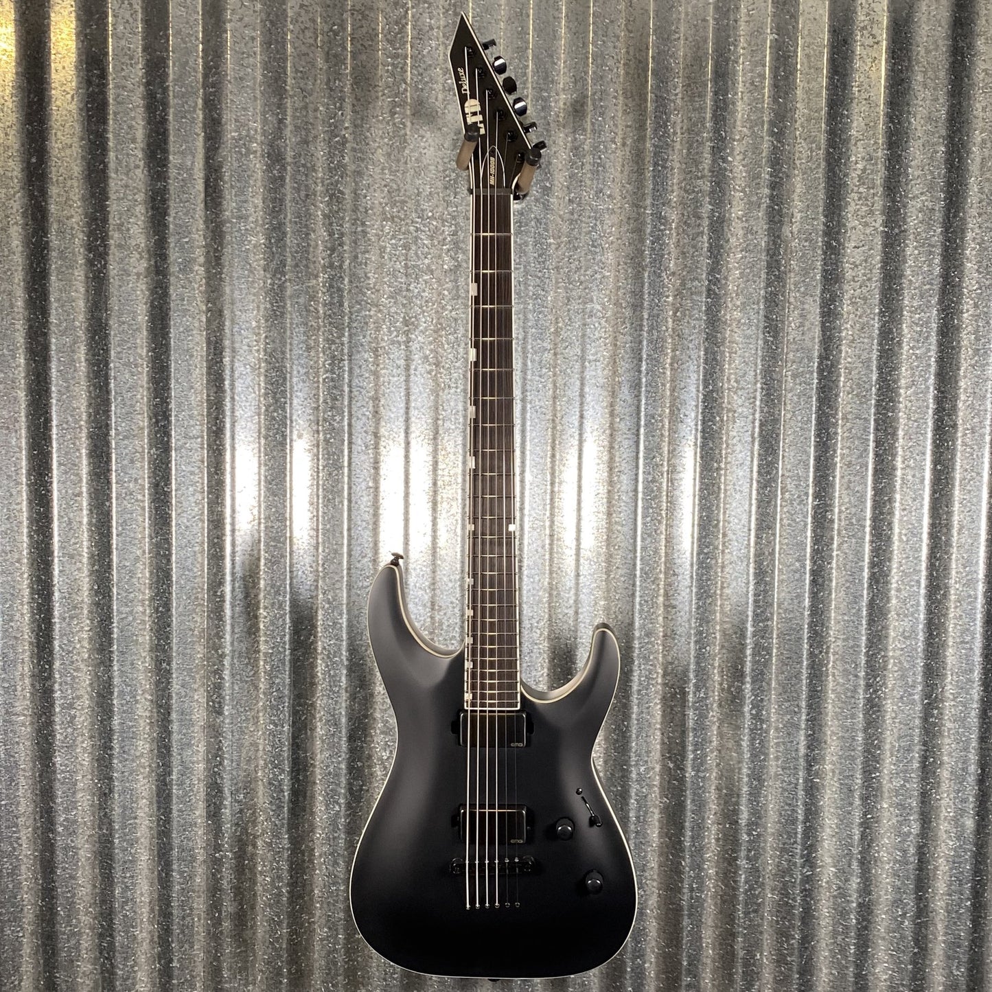 ESP LTD MH-1000B Baritone Black Satin Guitar MH1000BBLKS #0720 Used