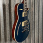 Reverend Roundhouse Air HH High Tide Blue Semi Hollow Guitar #71071