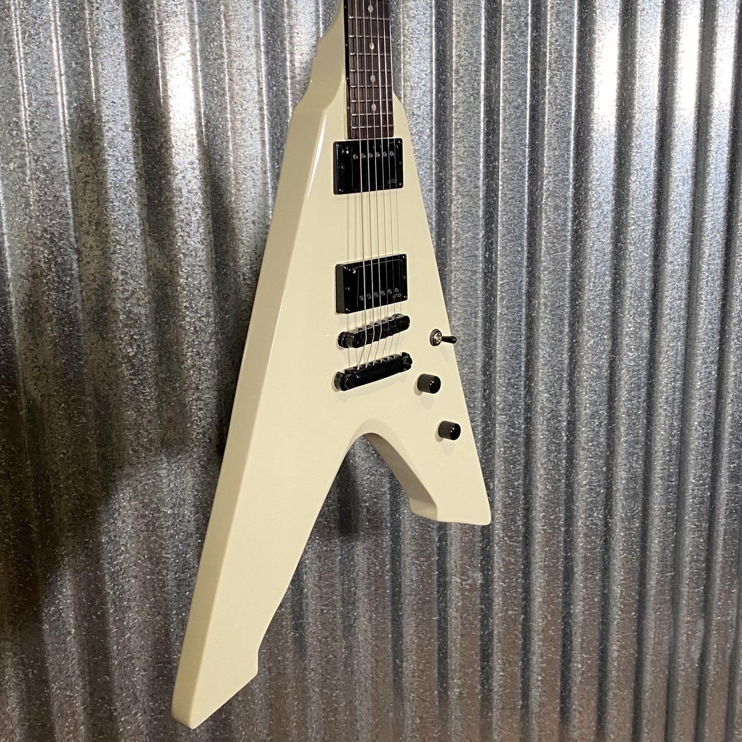 ESP LTD Vulture Jame Hetfield Olympic White Guitar & Case VULTUREOW #4682 Used