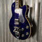 DeArmond M77T Moon Blue Guitar & Bag #8586 Used