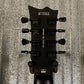 ESP LTD EC-258 8 String Black Satin Guitar EC258BLKS #1595  Used