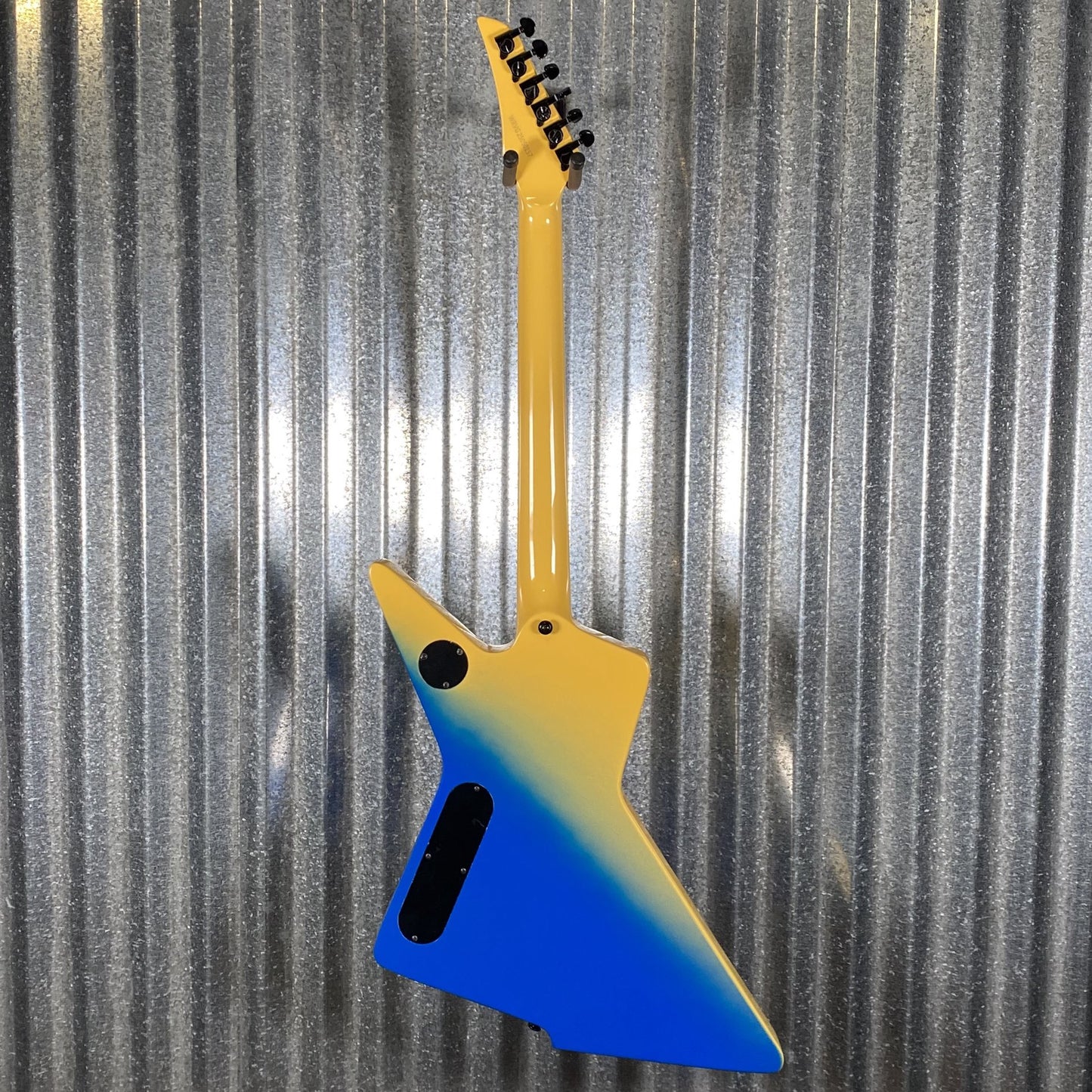 Westcreek Guitars Revenge Explorer Style Gradient Blue Yellow #0157 Used
