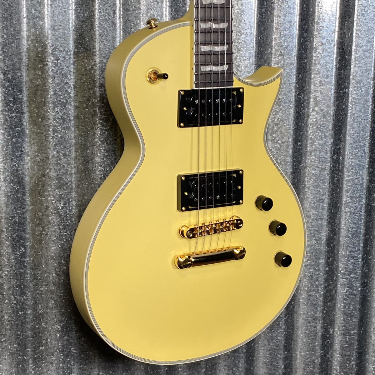 ESP LTD EC-1000TCMT Vintage Gold Satin Guitar EC1000TCTMVGS #1781 Used
