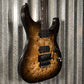 ESP LTD H-1001 Floyd Rose Black Natural Burst Guitar & Case #0650 Used