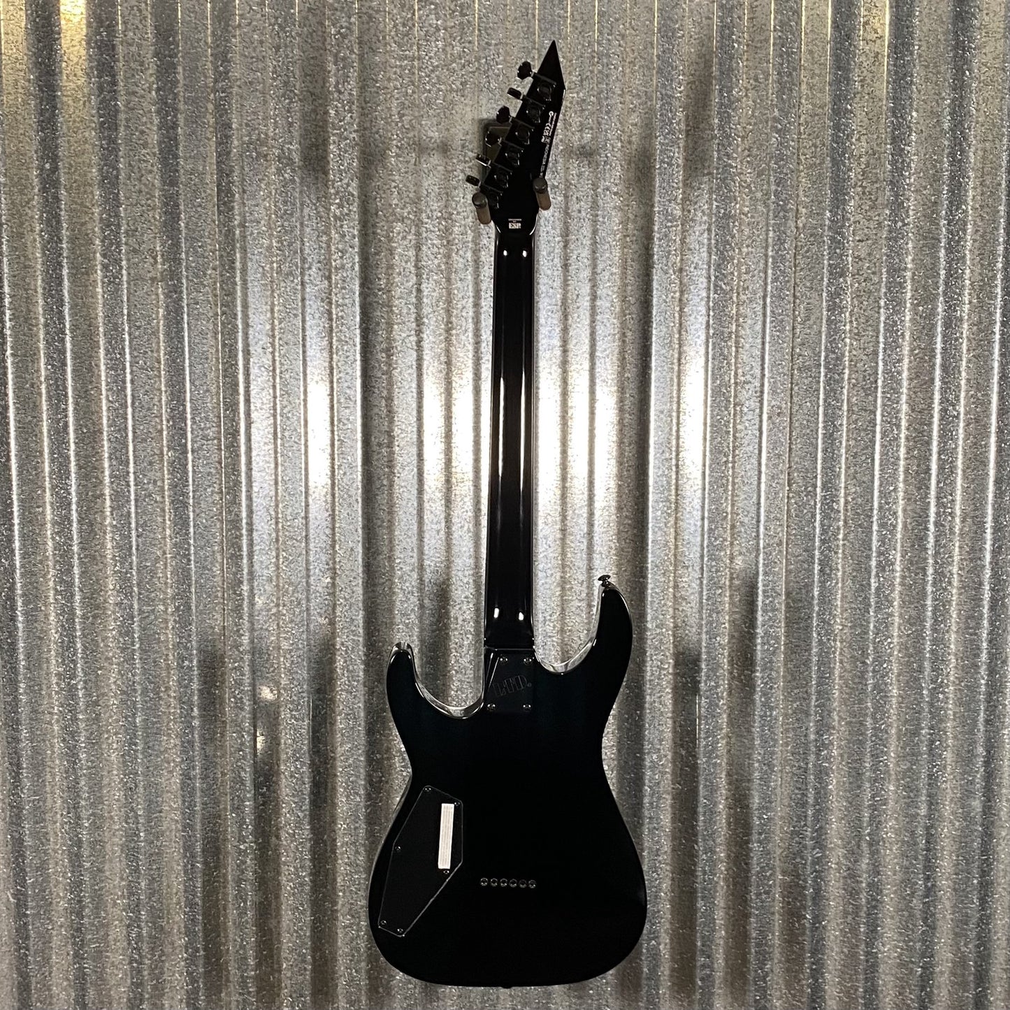 ESP LTD M-201BHT Baritone Hard Tail Black Guitar & Case #1151 Used