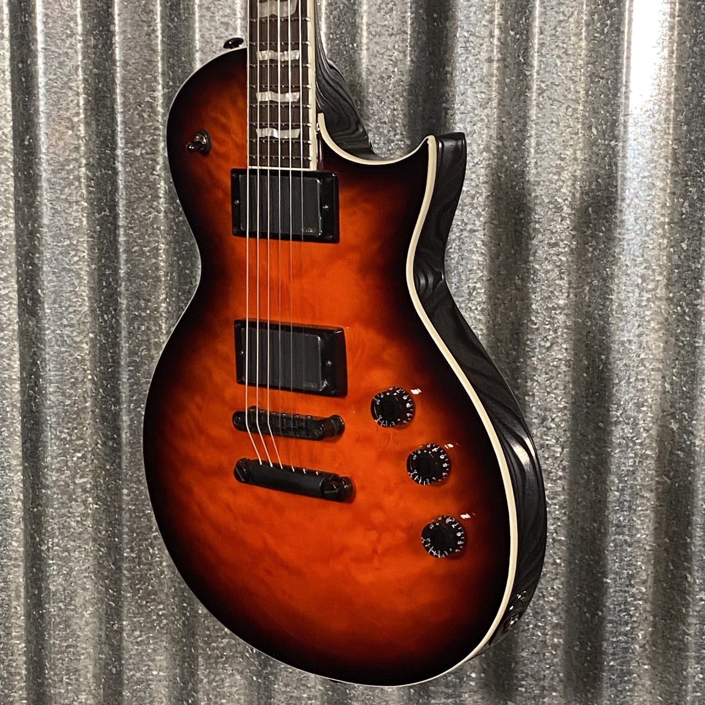 ESP LTD EC-400 Quilt Vintage Burst Guitar #2075