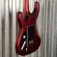 ESP LTD MH-1000 Evertune Candy Apple Red Satin Guitar MH1000ETCARS #0106 Used