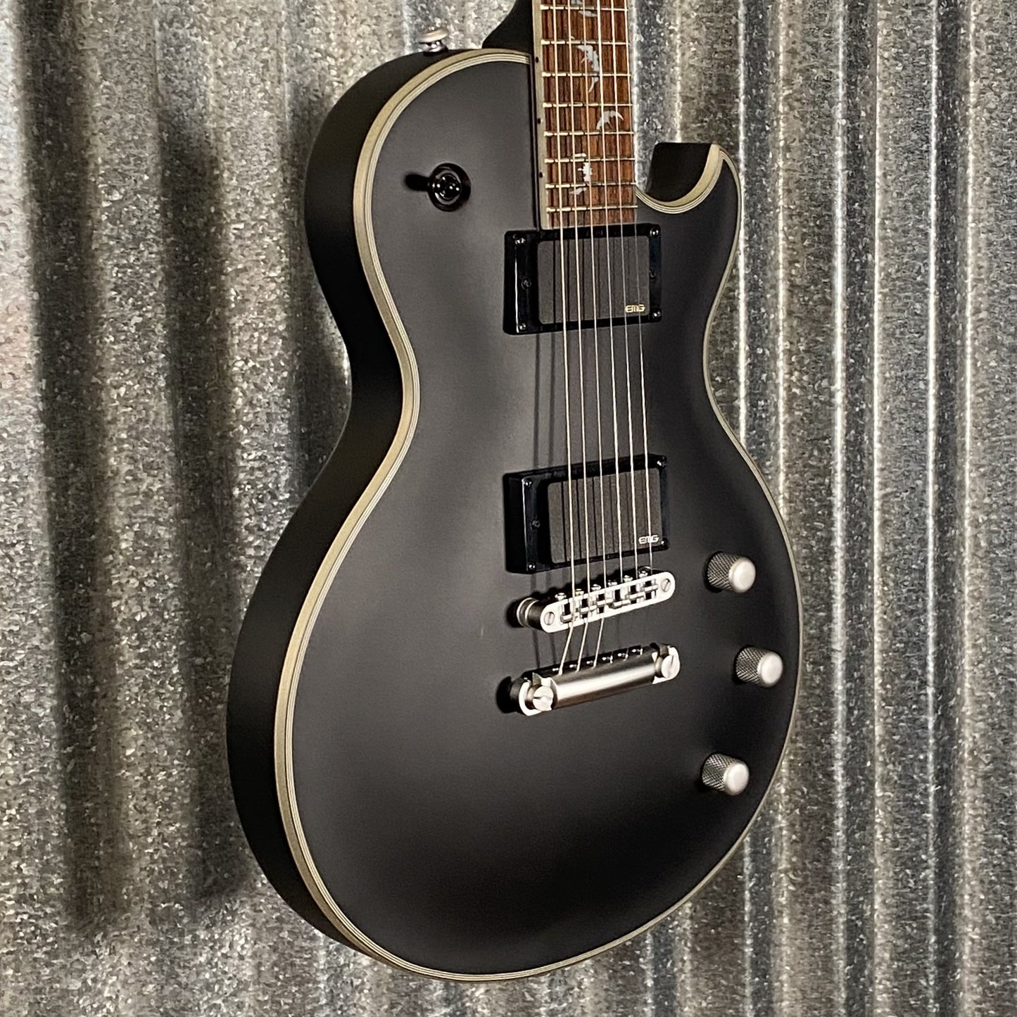 Schecter Solo II Damien Platinum Satin Black Guitar #0653