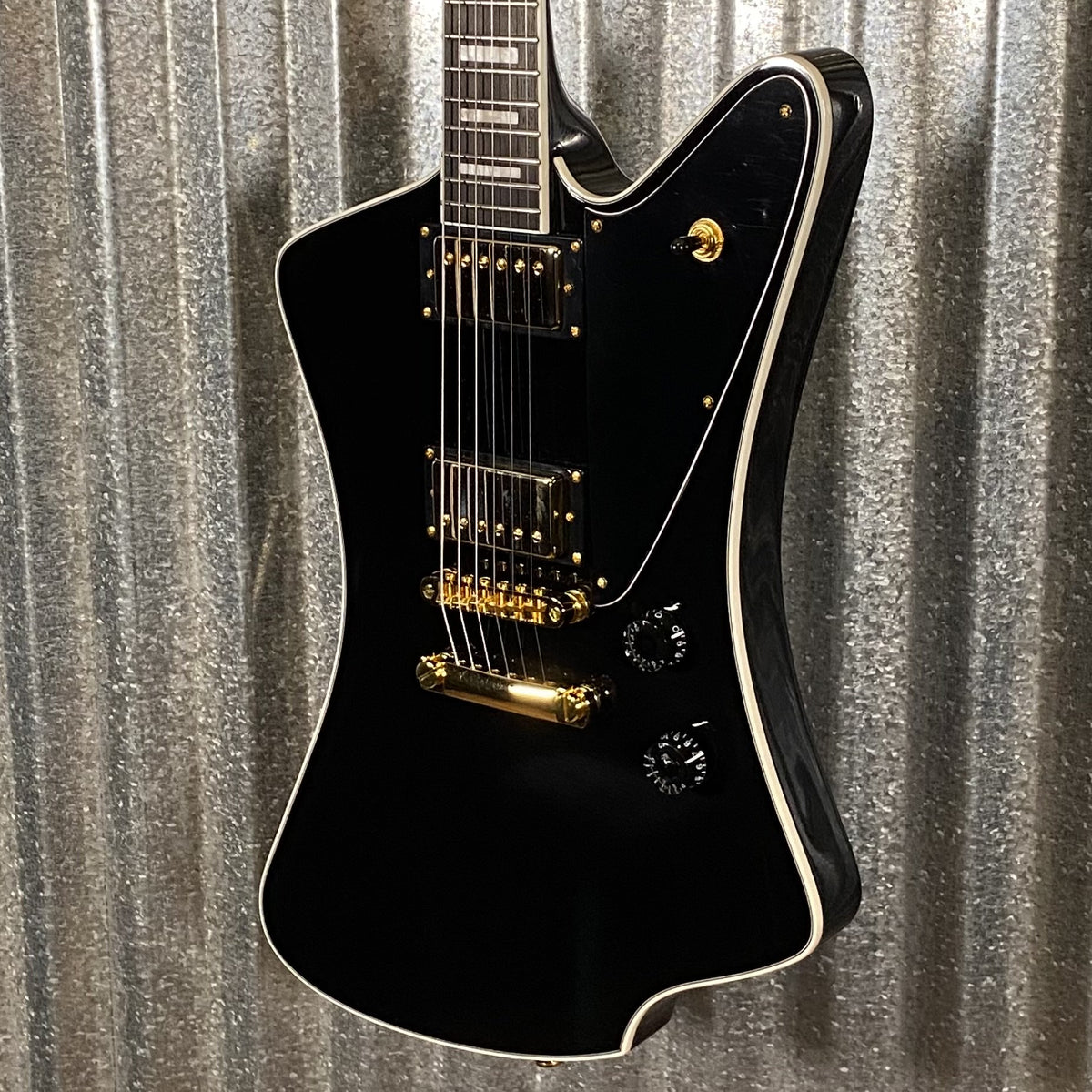 Westcreek Guitars Mirage T Bird Style Dual Humbucker Guitar Black #0004 Used