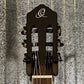 Ortega RTPSTD-SBK Black Thinline Nylon Acoustic Electric Guitar & Bag #0547