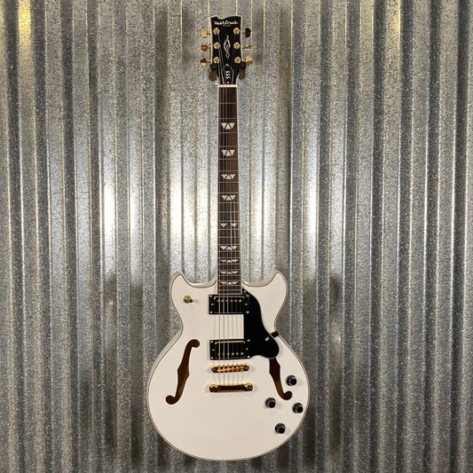 Westcreek Guitars 333 Semi Hollow Body Double Cutaway White #0123 Used