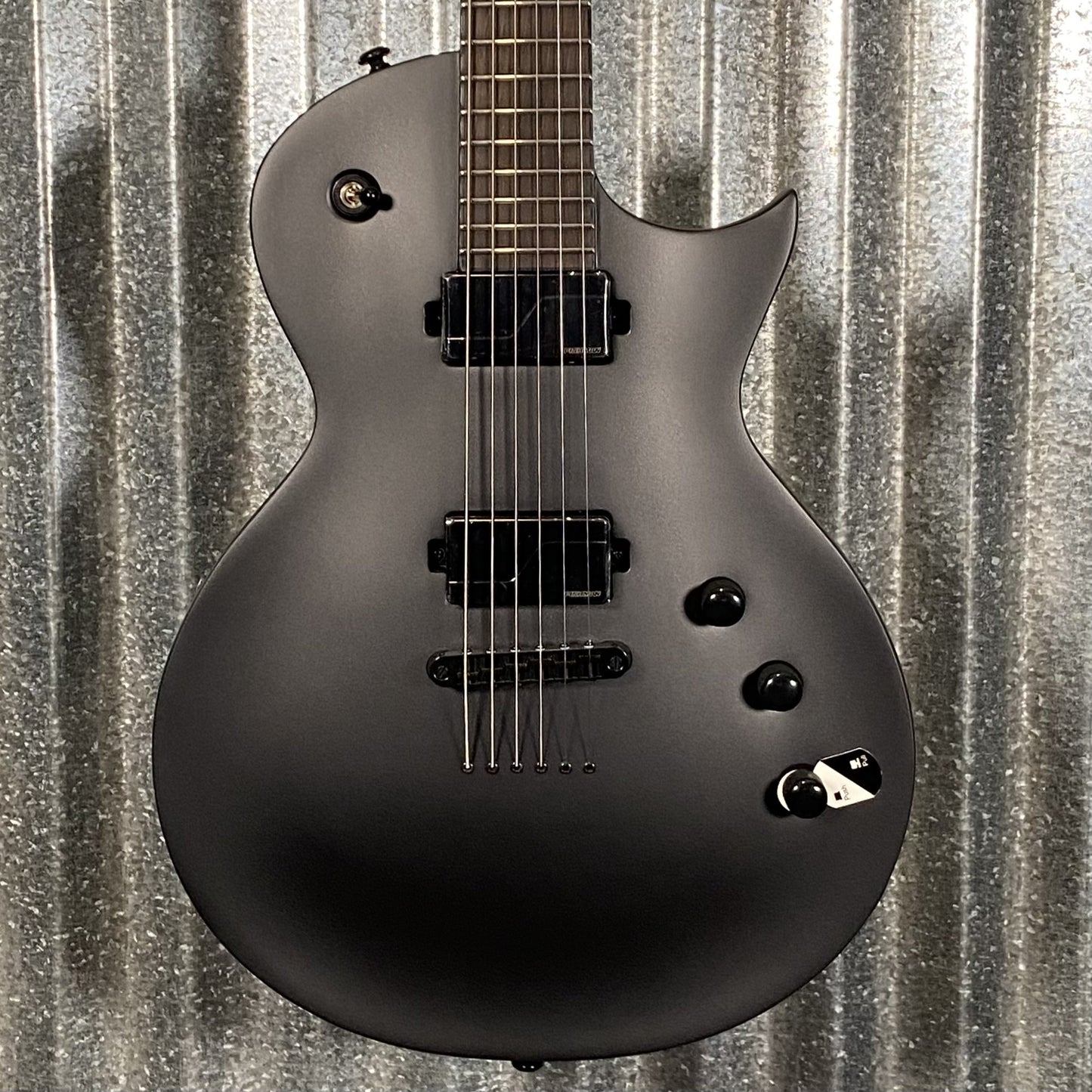 ESP LTD EC-1000B Baritone Charcoal Metallic Satin Guitar #0708 Used