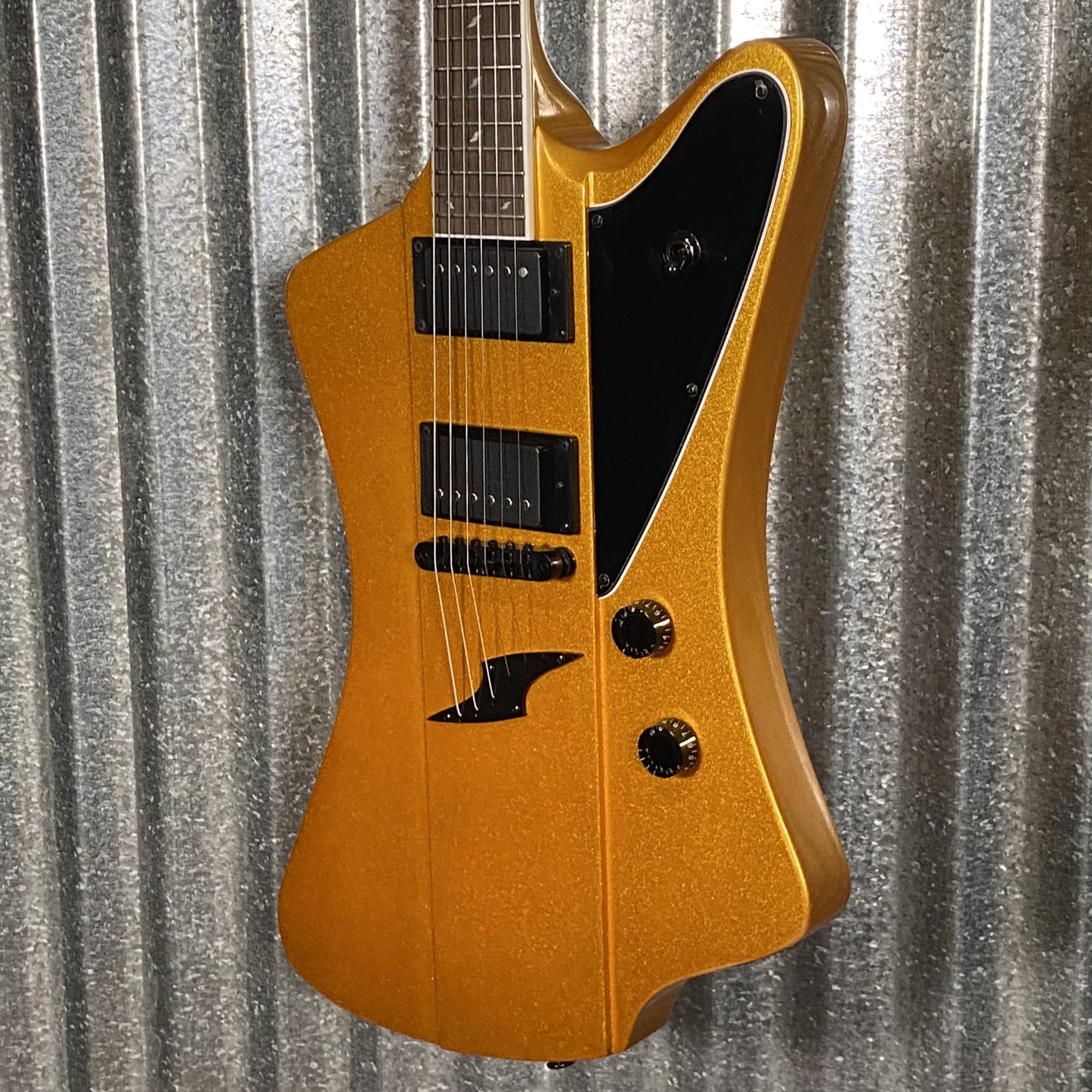 Westcreek Guitars Mirage T Bird Style Dual Humbucker Guitar Gold #0067 Used
