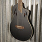 Ortega RTPSTD-SBK Black Thinline Nylon Acoustic Electric Guitar & Bag #0547