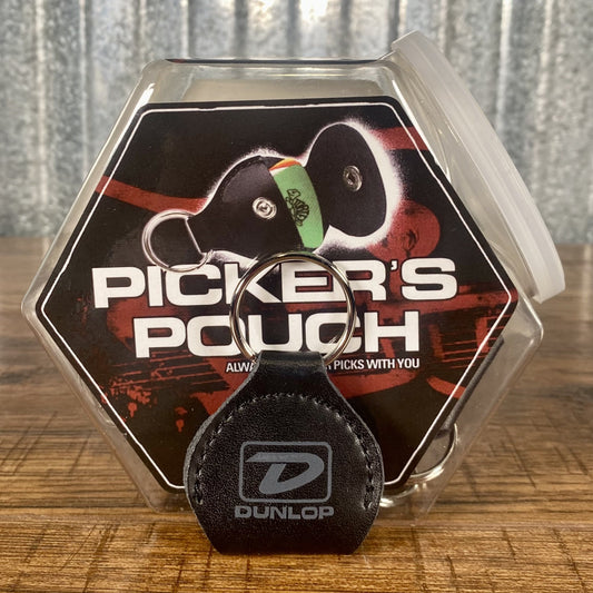Dunlop Picker's Pouch Leather Keychain Pick Holder