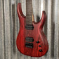 Musily MSM6 Heavy Metal Hard Tail Ash Transparent Lava Red Guitar #0001