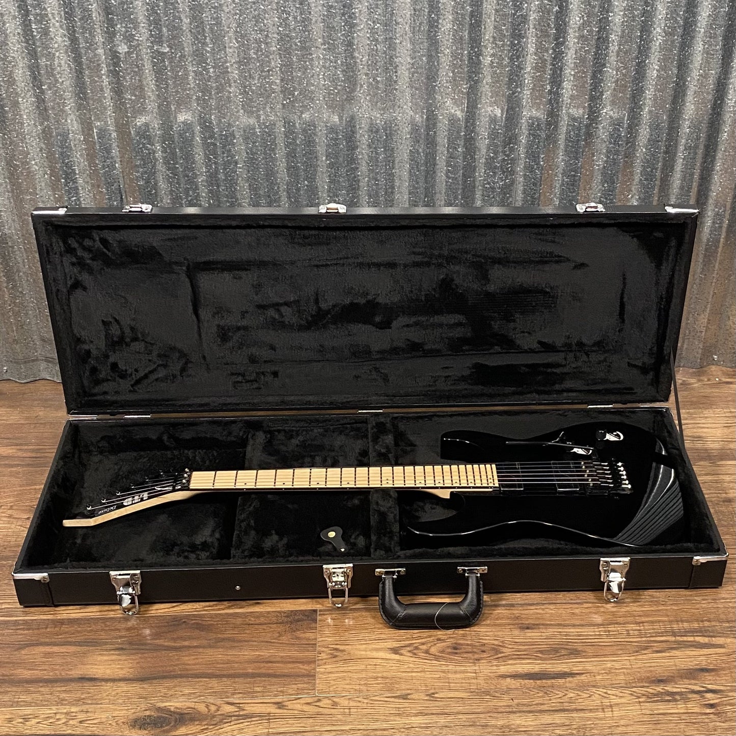ESP LTD M-1000 Maple Black Guitar & Case #0502 Used