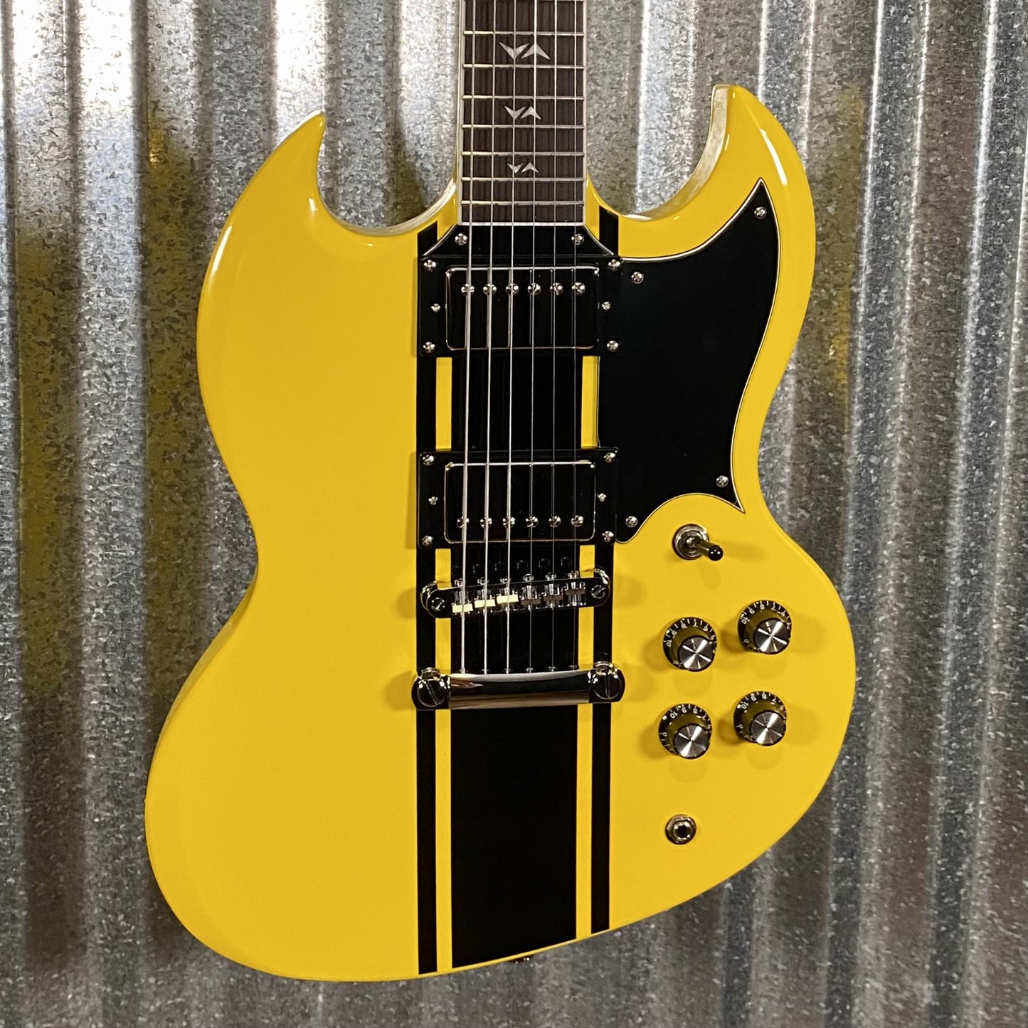 Westcreek Guitars Racer SG Offset Style Bumble-B Yellow #0003 Used