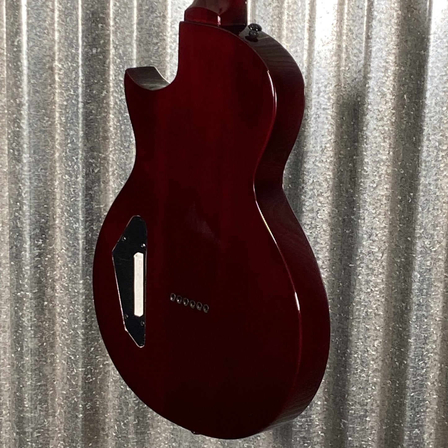 ESP LTD EC-201 Flat Top  See Thru Black Cherry Gutar EC201FTSTBC #0750 Used