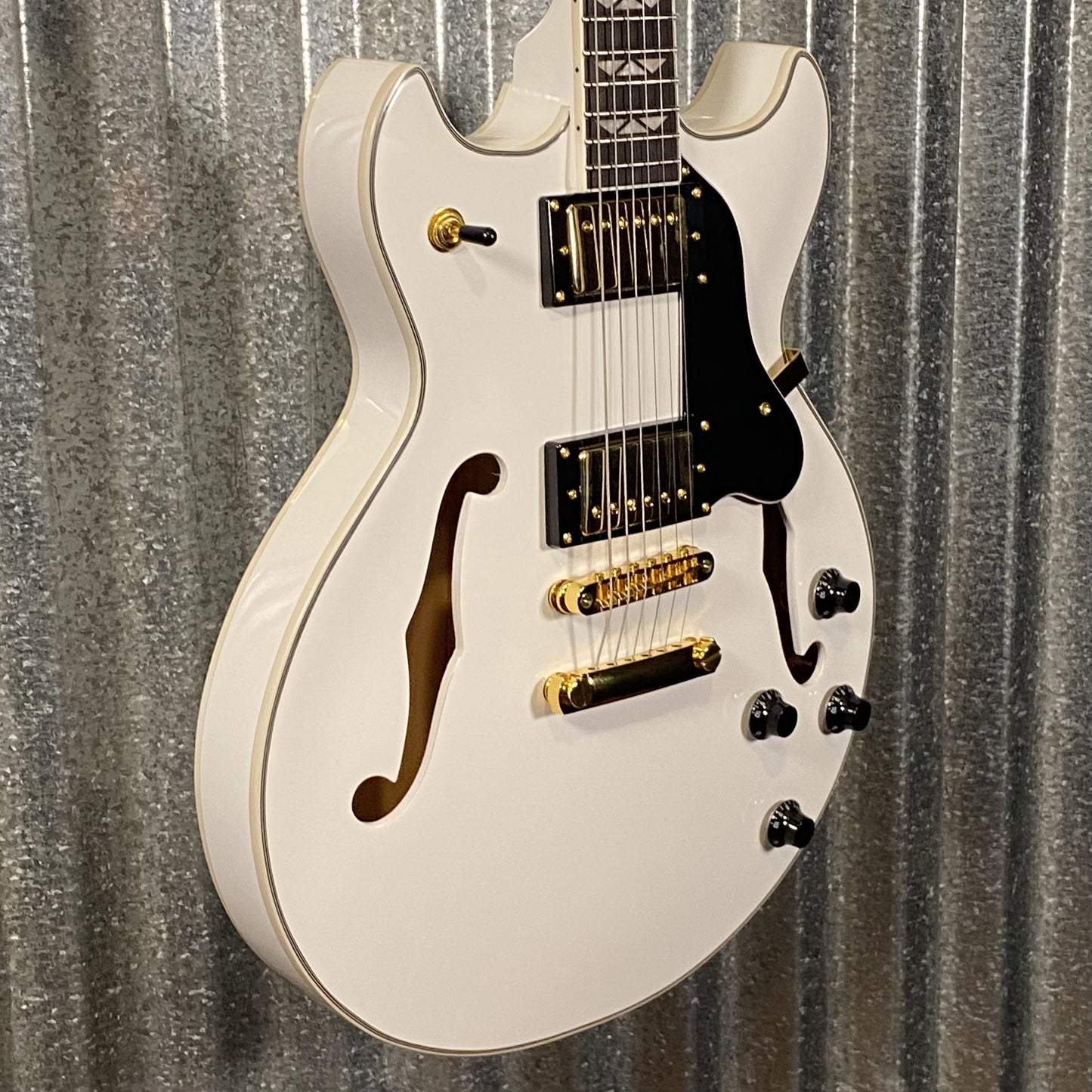 Westcreek Guitars 333 Semi Hollow Body Double Cutaway White #0011 Used