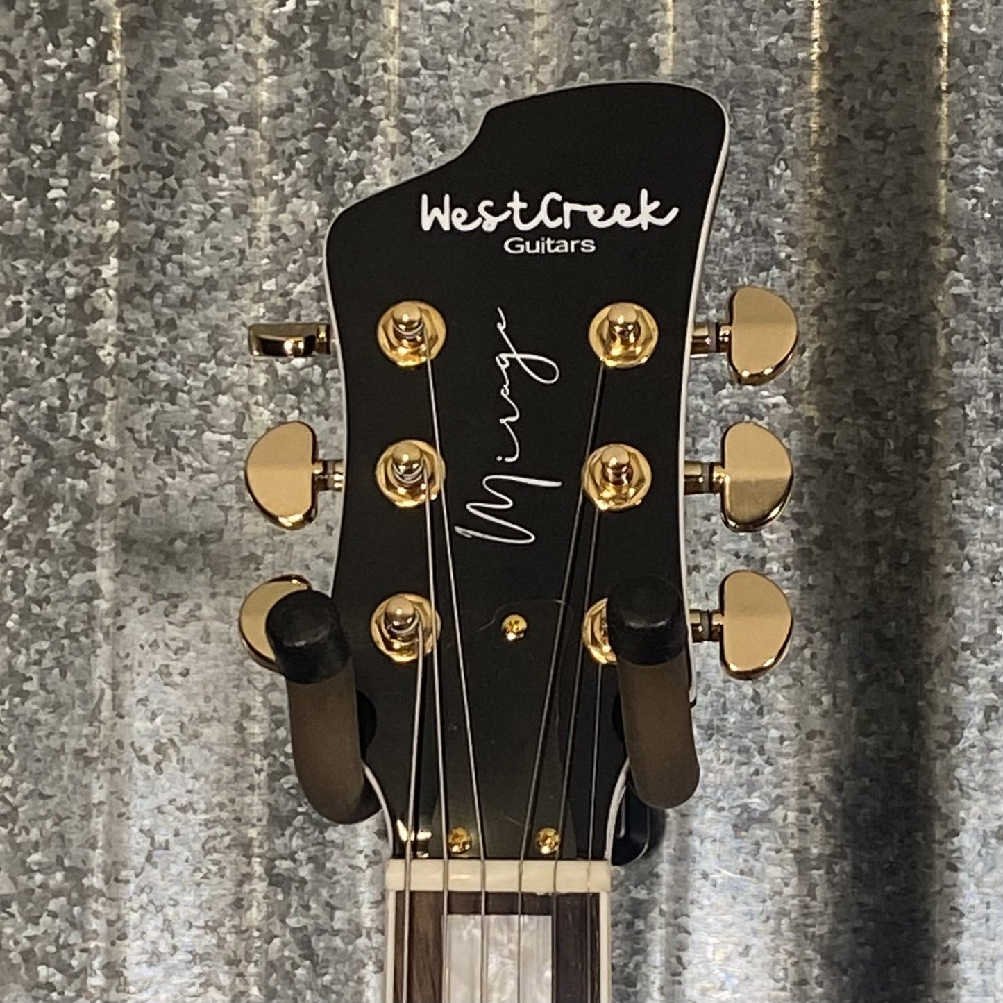 Westcreek Guitars Mirage T Bird Style Dual Humbucker Guitar Black #0095 Used