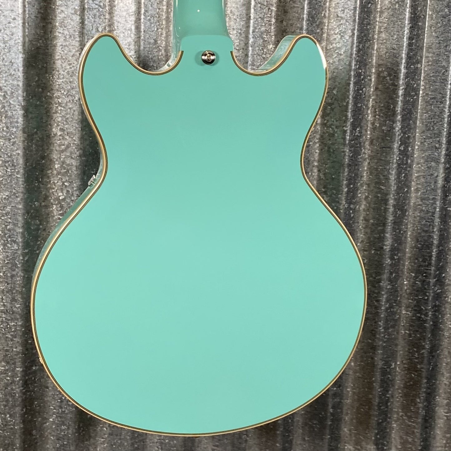 D'Angelico Guitars Premier Mini DC Semi Hollow Body Surf Green Tortoise Pickguard #7320 Demo