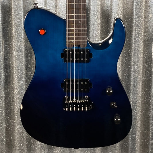 Westcreek Guitars Helyx T Style Dual Humbucker Ocean Vortex Guitar #0033
