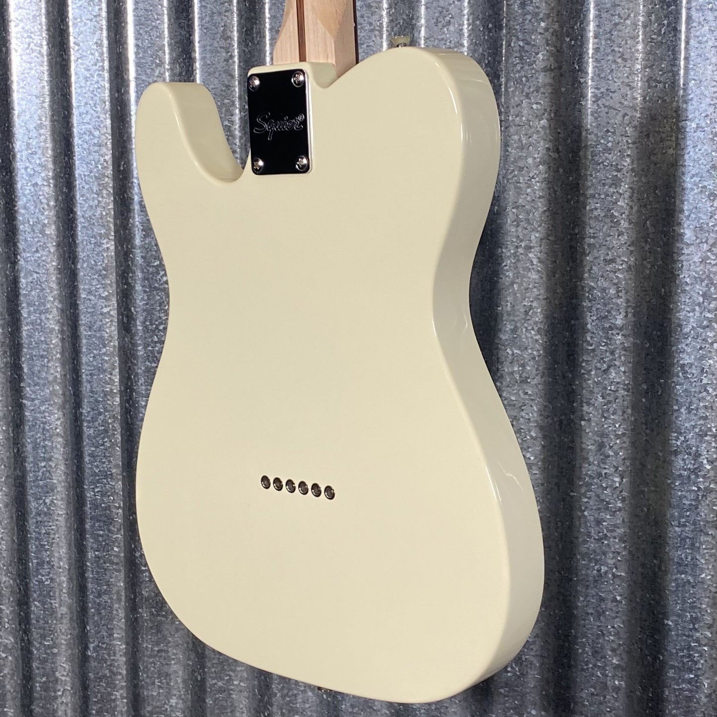 Fender Squier Telecaster Thinline Semi Hollow Olympic White Guitar #7392 Used
