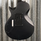 ESP LTD EC FR Black Metal Floyd Rose Black Satin Guitar ECFRBKMBLKS #0505 Used