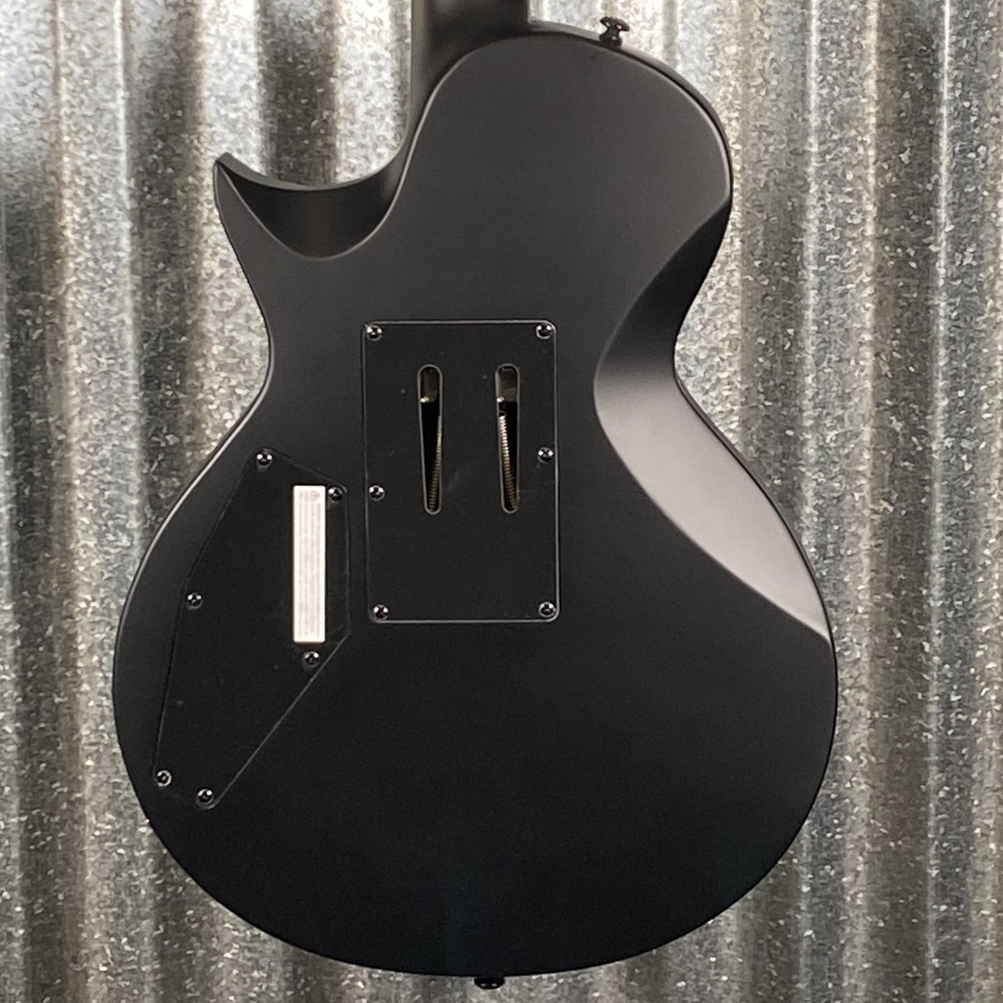 ESP LTD EC FR Black Metal Floyd Rose Black Satin Guitar ECFRBKMBLKS #0505 Used