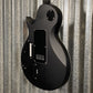 ESP LTD EC-1000 ET Evertune Bold Binding Black Guitar & Case #0622 Used