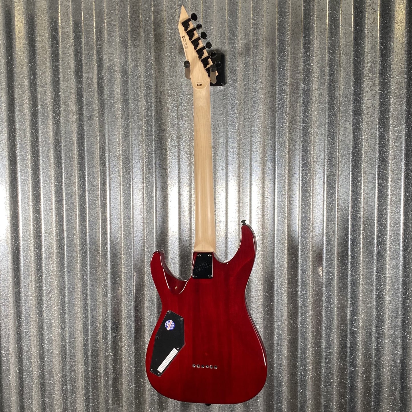 ESP LTD MH-200 Quilt Neck Thru See Thru Black Cherry Guitar MH200QMNTSTBC #2429 Used