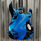 Schecter C-1 Hydro Dip Midnight Tide Guitar Left Hand #0764