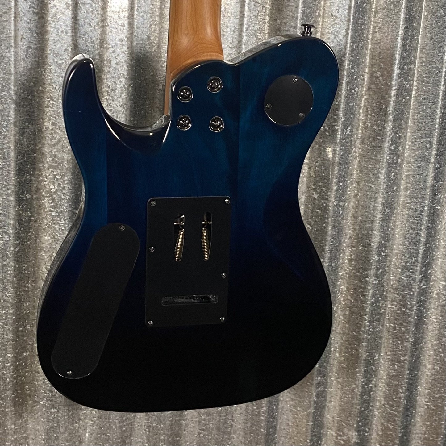 Westcreek Guitars Helyx T Style Dual Humbucker Ocean Vortex Blue Guitar #0034 Used